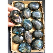 LABRADORITE GALET Lot de 13 pièces