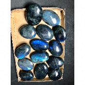 LABRADORITE bleue GALET Lot de 15 pièces