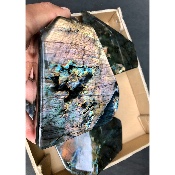 LABRADORITE MULTICOLORE  POLIE Lot de 5 pièces