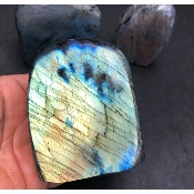 LABRADORITE Entièrement POLIE Lot de 3 Pièces