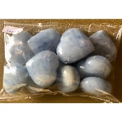 CALCITE BLEUE COEUR Lot de 10 Pièces