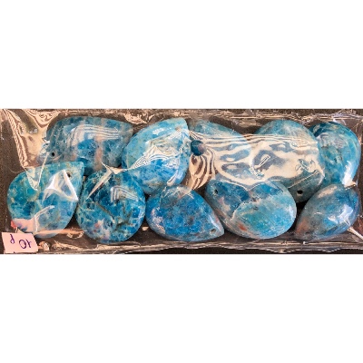 APATITE bleue PENDENTIF sachet de 10 pièces