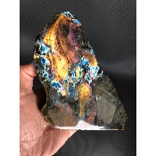 LABRADORITE DORÉE MULTICOLORE UNE FACE POLIE 1360 gr