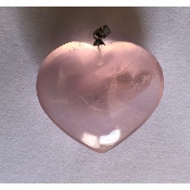 QUARTZ ROSE  COEUR PENDENTIF