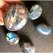 LABRADORITE Galet MAGNÉTIQUE  5 Pièces 