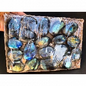 LABRADORITE GALET Lot de 19 pièces