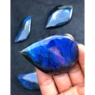 LABRADORITE bleue PENDENTIF Grand Modèle Paquet de 5 Pièces
