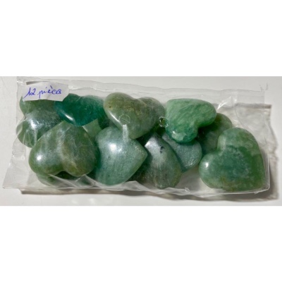 AMAZONITE COEUR lot de 12 Pièces