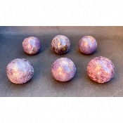 LÉPIDOLITE BOULE Lot de 6 pièces