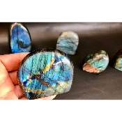 LABRADORITE Forme Libre polie Lot de 9 Pièces