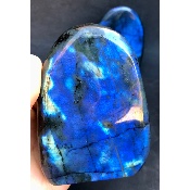 LABRADORITE bleue FORME LIBRE polie Lot de 4 pièces 