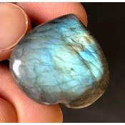 LABRADORITE BLEU-VERT COEUR 