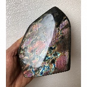 LABRADORITE MULTICOLORE  FORME LIBRE ENTIÈREMENT  POLIE 1350 gr