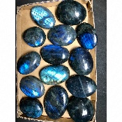 LABRADORITE bleue GALET Lot de 15 pièces