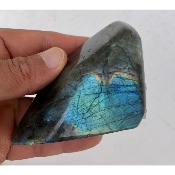 LABRADORITE aa BLEUE FORME LIBRE ENTIÈREMENT POLIE 290 gr