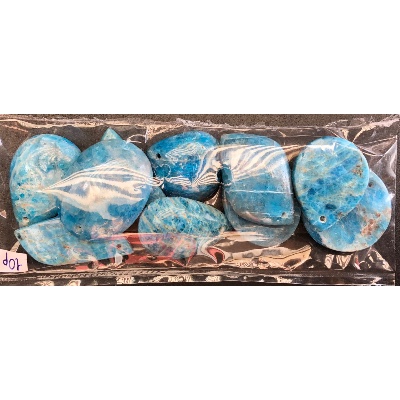 APATITE bleue PENDENTIF sachet de 10 pièces