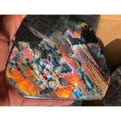 LABRADORITE MULTICOLORE Entièrement POLIE Lot de 4,34 Kg