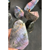 LABRADORITE Forme libre Multicolore-violet 10 pièces