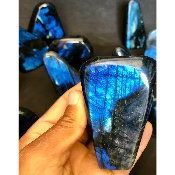 LABRADORITE bleue FORME LIBRE polie Lot de 12 pièces 