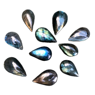 LABRADORITE Pendentif GOUTTE Sachet de 10 Pièces