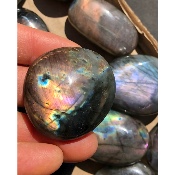 LABRADORITE multicolore-violet GALET Lot de 14 pièces
