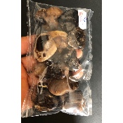OPALE NOIRE COEUR PERCÉ Lot de 12 Pièces