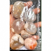 AGATE FLEUR GALET sachet de 7 pièces