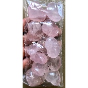 QUARTZ ROSE COEUR sachet de 12 Pièces