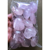 QUARTZ ROSE COEUR lot de 15 pièces