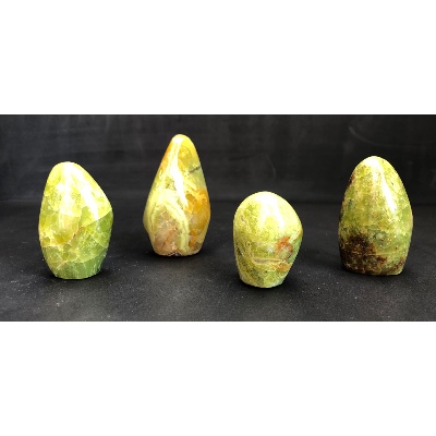 OPALE Verte FORME LIBRE LOT DE 4 Pièces