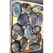 LABRADORITE multicolore GALET Lot de 20 pièces