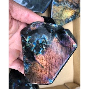 LABRADORITE Forme Libre Violet-Multicolore Lot de 8 Pièces