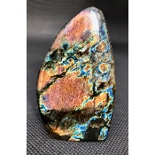 LABRADORITE MULTICOLORE  FORME LIBRE ENTIÈREMENT POLIE 760 gr