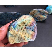 LABRADORITE FORME LIBRE POLIE Lot de 7 Pièces