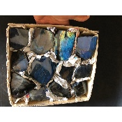 LABRADORITE UNE FACE POLIE Carton de 12 pièces