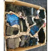 LABRADORITE UNE FACE POLIE Carton de 14 pièces