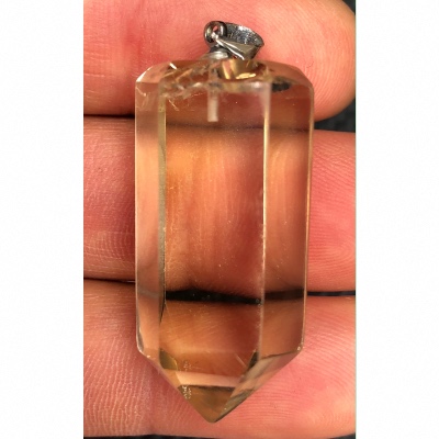 CITRINE PRISME PENDENTIF