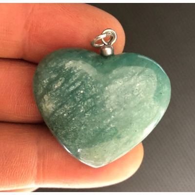 AMAZONITE COEUR PENDENTIF 14,8 gr