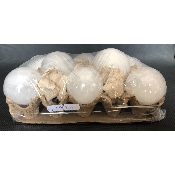 QUARTZ BLANC BOULE Lot de 8 pièces