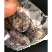 LÉPIDOLITE COEUR percé Lot de 12 Pièces