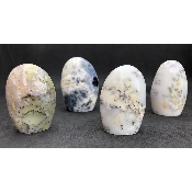 AGATE DENDRITIQUE FORME LIBRE Lot de 4 pièces