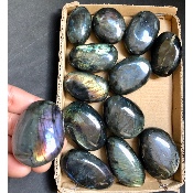 LABRADORITE GALET Lot de 13 pièces