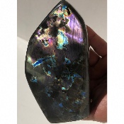 LABRADORITE VIOLETTE-MULTICOLORE  FORME LIBRE ENTIÈREMENT POLIE 1070 gr