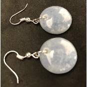 CALCITE BLEUE BOUCLE D'OREILLE