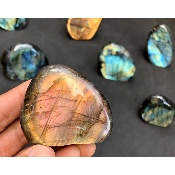 LABRADORITE Entièrement POLIE Lot de 10 Pièces