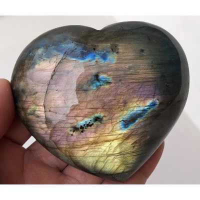 LABRADORITE MULTICOLORE COEUR 350 gr