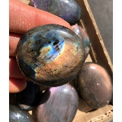LABRADORITE multicolore-violet GALET Lot de 13 pièces