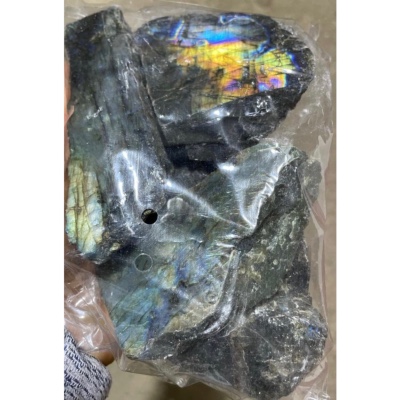 LABRADORITE UNE FACE POLIE Lot de 1Kg