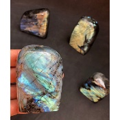 LABRADORITE FORME LIBRE Entièrement POLIE Lot de 1790g