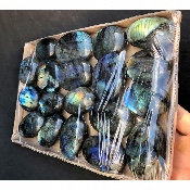 LABRADORITE GALET Lot de 19 pièces